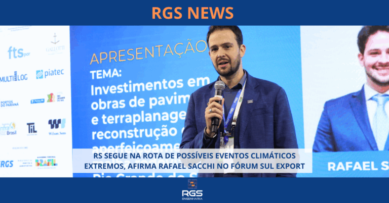 RS segue na rota de possíveis eventos climáticos extremos, afirma Rafael Sacchi no Fórum Sul Export